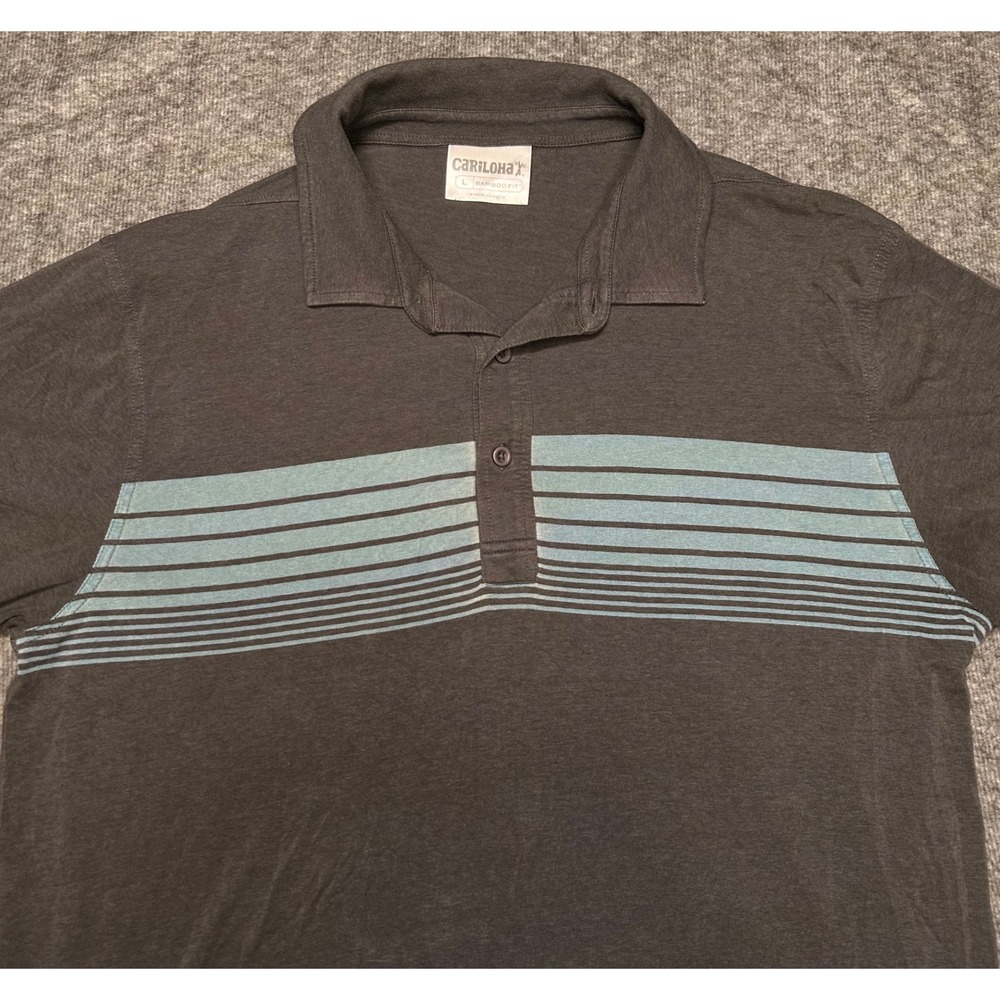 Cariloha Polo Mens Large Soft Bamboo Shirt Golf Active Collared Camp Preppy